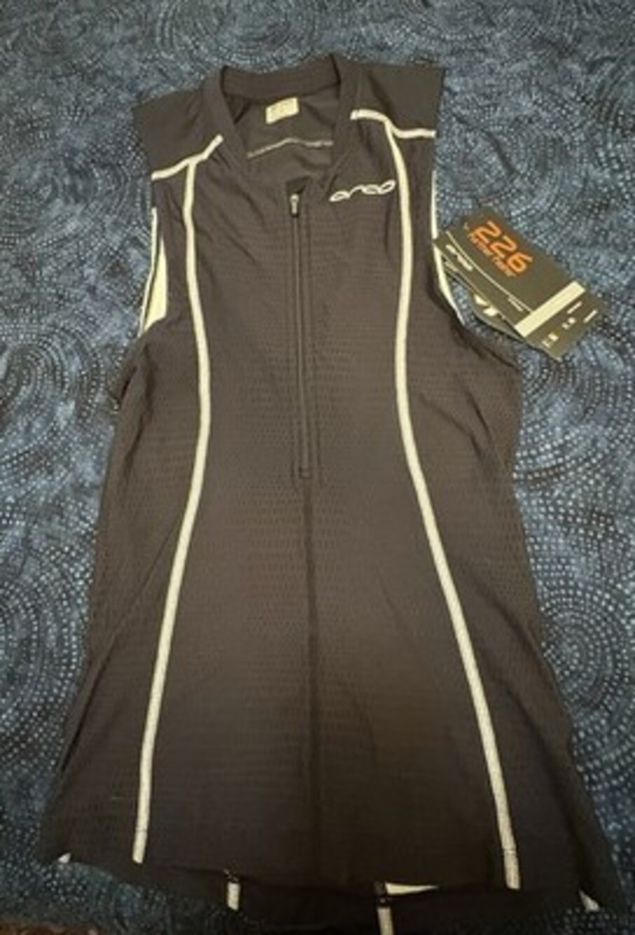 ORCA 226 Men’s Tri Tank Full Zip Compression Colorblock Black/White S Nylon
